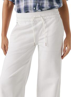 Pantalon Pepe Jeans Eva blanc pour femme
