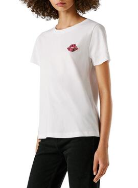 T-shirt Pepe Jeans Brule blanc pour femme