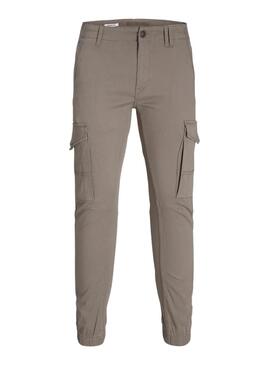 Pantalon Jack and Jones Paul cargo beige pour homme