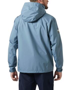 Veste Helly Hansen Crew Midlayer bleue avec capuche