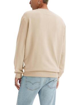 Sweatshirt Levis The Original beige pour homme