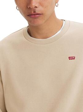 Sweatshirt Levis The Original beige pour homme