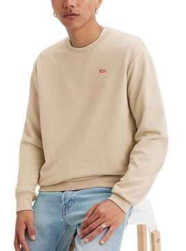 Sweatshirt Levis The Original beige pour homme