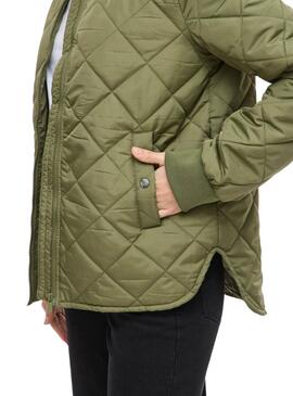 Veste bombardier Vila Vitate verte olive pour femme
