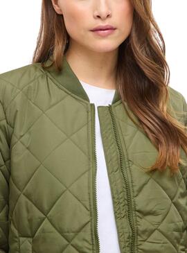 Veste bombardier Vila Vitate verte olive pour femme