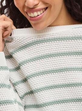 Maillot Vila Vidalo blanc et vert pour femme