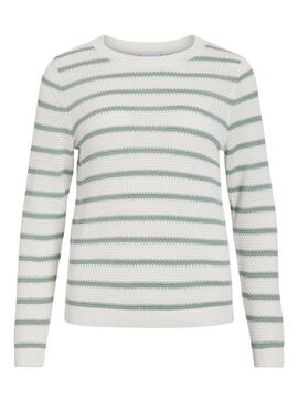 Maillot Vila Vidalo blanc et vert pour femme