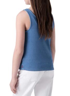 T-shirt Levi's Meet And Greet bleue pour fille
