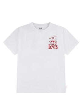 T-shirt Levi's Burger Meal blanc pour enfant