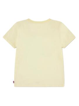 T-shirt Levi's Chambray Applique jaune pour fille