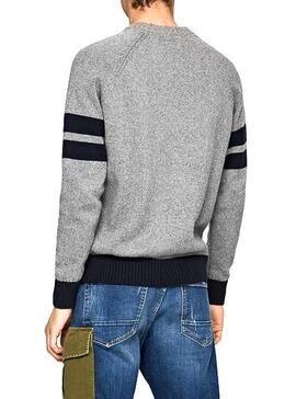 Pull Pepe Jeans Jimy Gris pour Homme