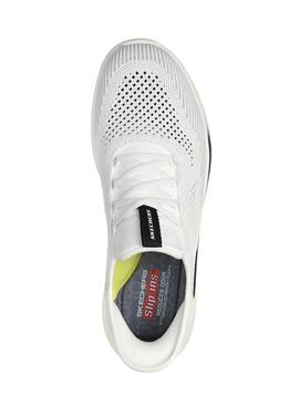 Chaussures Skechers Slade Quinto blanches pour homme
