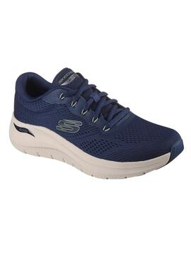 Chaussures Skechers Arch Fit bleu marine pour homme