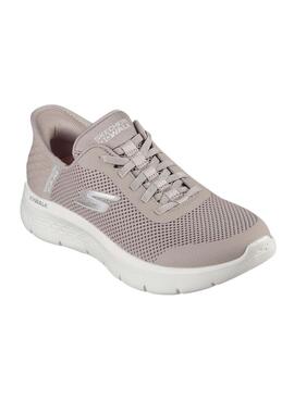 Chaussures Skechers Go Walk beige pour femme