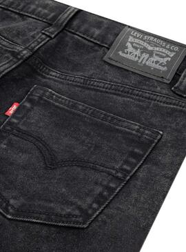 Bermuda Levis 511 ajustado negro para niño