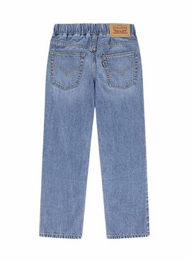 Jean Levis Baggy Barrel bleu pour fille