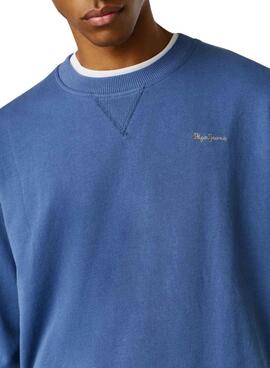 Sweatshirt Pepe Jeans Geo bleue pour homme