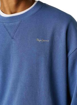 Sweatshirt Pepe Jeans Geo bleue pour homme