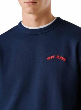 Sweatshirt Pepe Jeans Gideon bleue pour homme