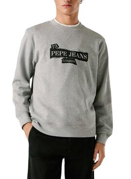 Sweatshirt Pepe Jeans Gus gris pour homme