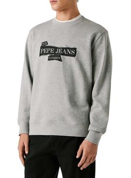 Sweatshirt Pepe Jeans Gus gris pour homme