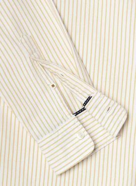 Chemise à rayures Pepe Jeans Prescot jaune pour homme