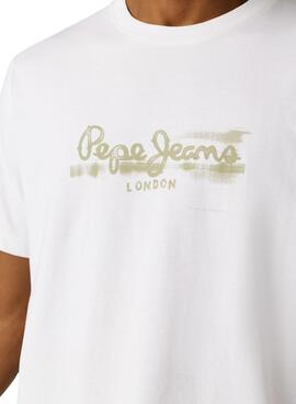 T-shirt Pepe Jeans Fantasy blanc pour homme