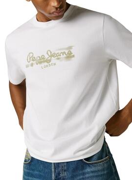 T-shirt Pepe Jeans Fantasy blanc pour homme