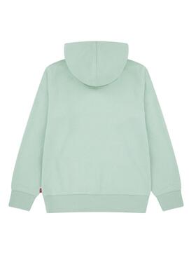 Sweat à capuche Mini Batwing Levis vert pour garçon et fille