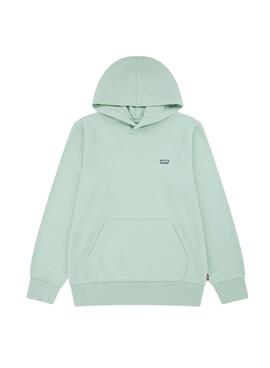 Sweat à capuche Mini Batwing Levis vert pour garçon et fille