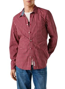 Chemise Pepe Jeans Capel rouge pour homme