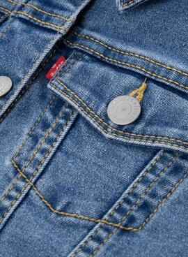 Veste en jean Levis Memory Lane bleue pour enfant