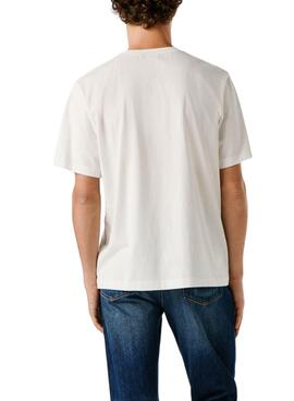 T-shirt Pepe Jeans Griffin blanc pour homme