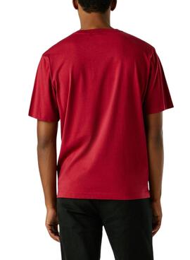 Maillot Pepe Jeans Griffin rouge pour homme