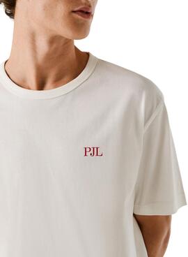 T-shirt Pepe Jeans Garret blanc pour homme