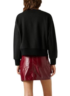 Sweatshirt Pepe Jeans Baulena noir pour femme