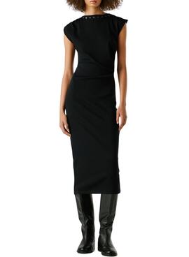 Robe Pepe Jeans Bigar noire pour femme