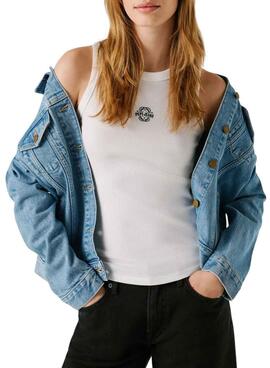 T-Shirt Pepe Jeans Phoenix blanc pour femme