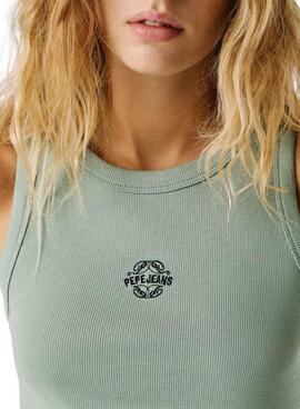 T-shirt Pepe Jeans Phoenix vert pour femme