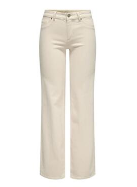 Pantalon en jean Only Blush beige pour femme