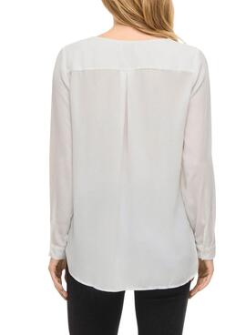 Chemise Vila Lucy blanc pour femme