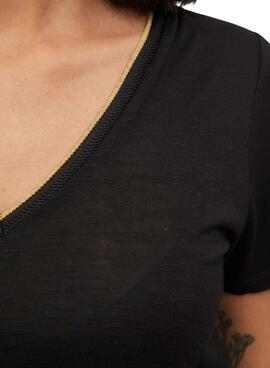 T-shirt Vila Noel noir pour femme