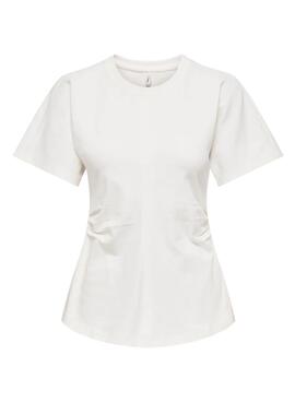 T-shirt Only Marie blanc pour femme