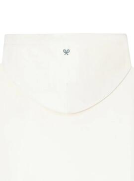 Sudadera Silbon logo ethnique beige pour homme