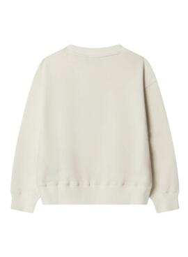 Sweatshirt Pepe Jeans Bulldog Wilfred beige pour enfant