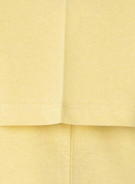 T-shirt Pepe Jeans New Arta logo jaune pour enfant