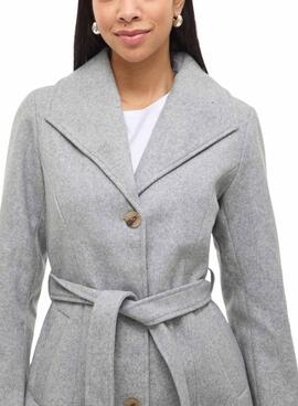Manteau Vila Claudine gris pour femme