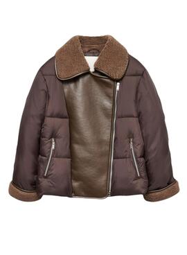 Veste blanche et marron pour femme de la marque Vero Moda.