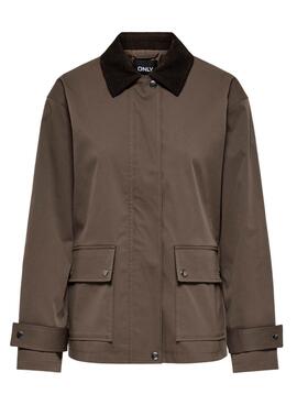 Veste marron pour femme Only Evelyn