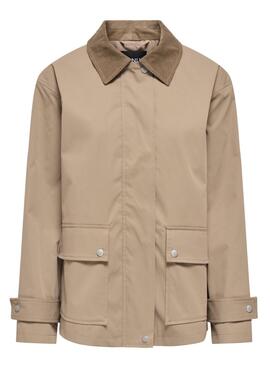 Veste Only Evelyn chameau pour femme